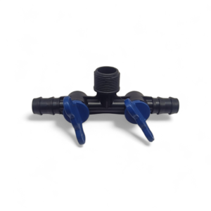 Двоен кран за капково напояване (2 изхода)