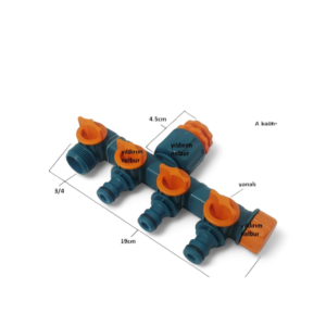 Разпределител за кран с 4 изхода и кранчета