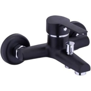 СМЕСИТЕЛ ЗА КУХНЯ МОНТАЖ НА СТЕНА, ЧЕРЕН,