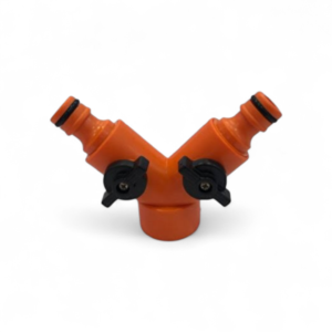 Разклонител за маркуч с кранчета 2 изхода 3/4