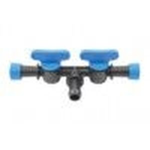 Водоземен ТЕ кран за капков маркуч Ф17 с винт